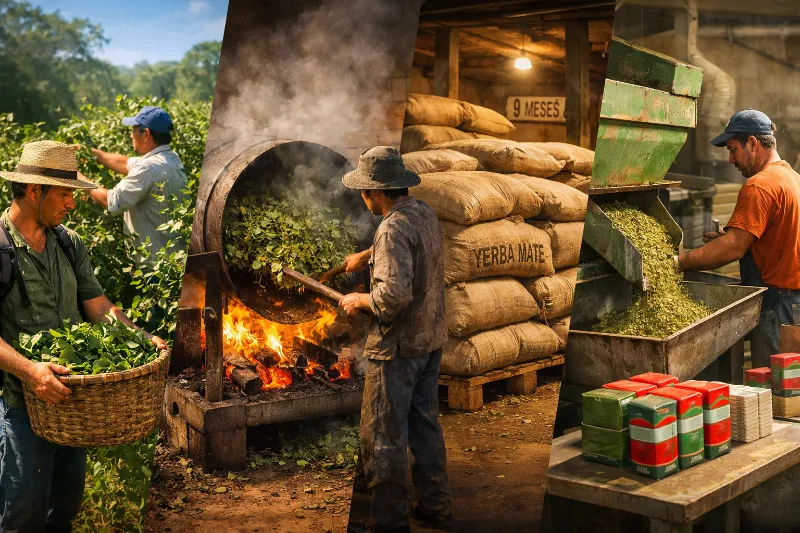 Quel est le processus de fabrication de la Yerba Maté ?